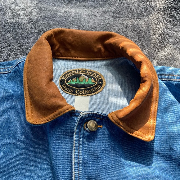 Vintage Essentials by D.S.I Mens collection Full length rugged denim duster coat - Picture 6 of 9